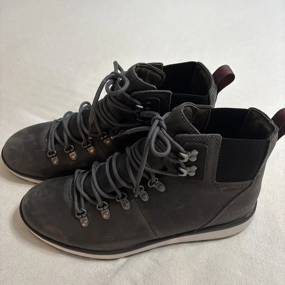 Forsake Davos High Gunmetal Grey Men's Waterproof Premium Leather‎ Boot Size 10